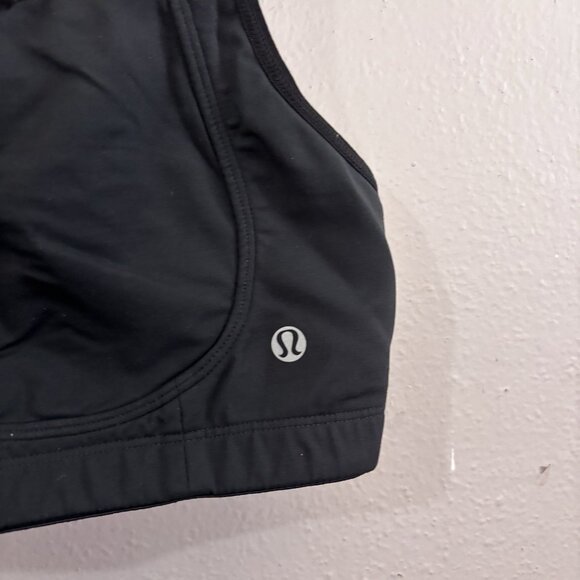 Lululemon Ta Ta Tamer Bra Black Strong Support Size 38D  Full Coverage - Picture 2 of 6